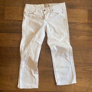 White Paige cropped jeans, size 28, 3/4 length, excellent condition